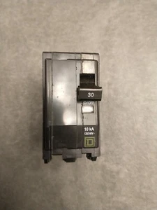 SQUARE D BOLT-IN 120 VOLT 240 VOLT 30 AMP TWO POLE BREAKER QOB230 - Picture 1 of 8