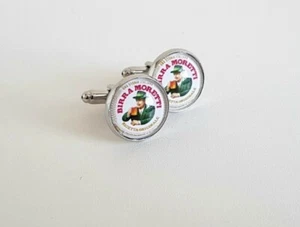 Set of Moretti Italian Beer CUFFLINKS Great Gift - Picture 1 of 8