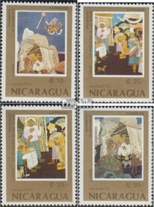 Nicaragua 2839-2842 mint/MNH 1987 christmas: Paintings of Saenz - Picture 1 of 1