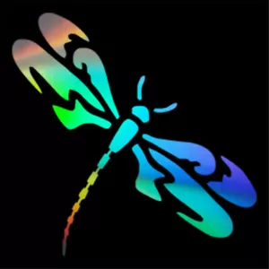 2pcs Funny Dragonfly Decal Car Window Bumper Vinyl Sticker Baby Room Wall Decor - Picture 1 of 11