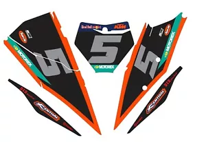 Graphic Kit for 2019-2022 KTM SX SXF 125-450 Stickers Decal Graphics - Foto 1 di 1