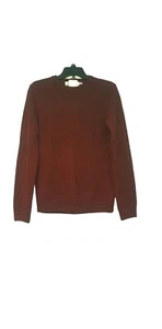 H&M LOGG Men Wool Blend Crew Neck Orange Sweater Size XS NWT - Picture 1 of 10