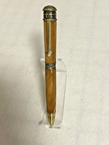 Handmade Faith Hope & Love Bethlehem Holyland Olive Wood writing pen - Picture 1 of 6