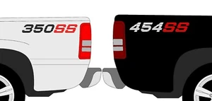 Calcomanías Chevy 454 SS 350 SS pegatinas de plataforma lateral Chevrolet Silverado gráficos de cama - Imagen 1 de 6