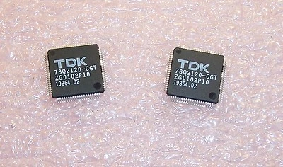 QTY (20)  78Q2120-CGT TDK TQFP-80 10/100BASE-TX ETHERNET TRANSCEIVER - Image 1 of 4