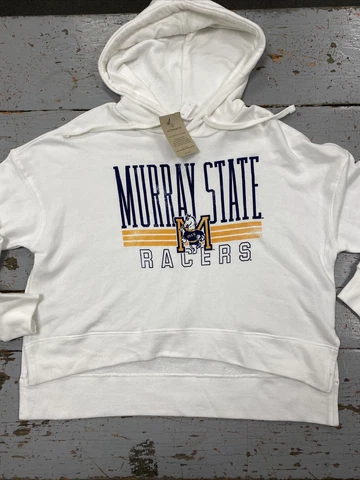 MURRAY STATE Women's Hooded Cropped Sweatshirt Medium Licensed NWT Cover