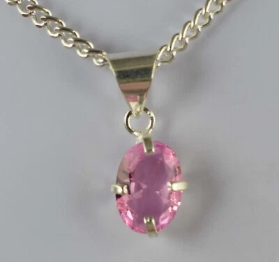 6.05 CT Natürlich Burma Pink Spinell Oval Edelstein Certified Anhänger Sehen Vio - Bild 1 von 4