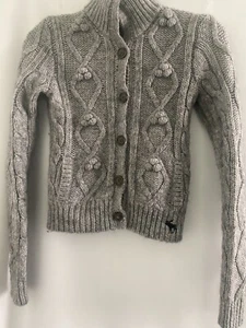 Abercrombie Kids Sweater Grey XL Button Up De segunda mano - Picture 1 of 9