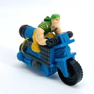 Vintage 1998 Burger King kleine Soldaten Nick Nitro Zugschnur Motorrad Action Spielzeug - Bild 1 von 8