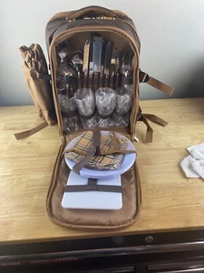 Apollo walker Picnic Backpack Bag for 2 Person with Cooler Compartment - Picture 1 of 11