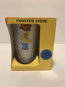 Vintage 1999 Downpace Ltd. Die Simpsons; "D'oH!" Logo Frosted Bierstein Neu. - Bild 1 von 5