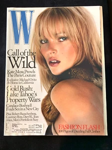 W Magazine Fashion Magazine from September 2000. Kate Moss Cover - Picture 1 of 3