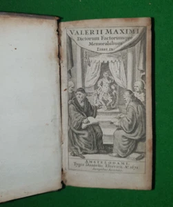 1671 VALERIUS MAXIMUS DICTORUM FACTORUMQUE MEMORABILIUM LIBRI IX ELSEVIER * - Picture 1 of 16
