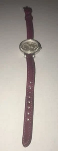 FOSSIL Heather Silver Dial Magenta Leather Ladies Watch ES3334 - Bild 1 von 9