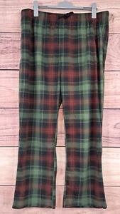 COTTON TRADERS Size 2XL Checked PJ Pyjama Trouser Jogger Green Red White - Picture 1 of 3