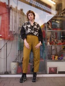 Trousers Thermo Pants Pleat Front High Waist 80er True Vintage 80´S Winter
