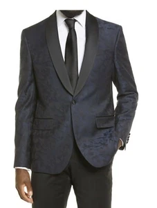 #247 Ted Baker Josh Trim Fit Camo Print Dinner Jacket Size 40 Short RETAIL $795 - Picture 1 of 8