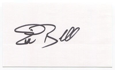 Eric Bell 3x5 Index Card Autographed Kansas Baltimore Orioles Debut 1985 - Image 1 of 2