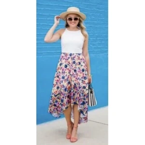 NWT!! Anthropologie HUTCH Bethanie Floral Dress Maxi High Low Dress X-Large - Picture 1 of 12