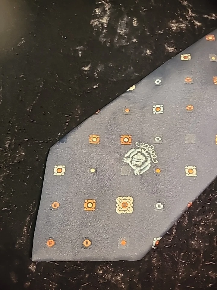 Traje Profesional Vintage Oleg Cassini Para Hombre Corbata Azul Rojo Floral Foto 1 de 4