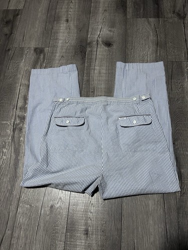 Pantalone chino Y2K blu gessato Christian Dior vintage anni 90 80 taglia 34x27