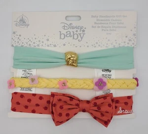 New! Disney Baby Princess Headband Set (3) Snow White / Jasmine / Rapunzel - Picture 1 of 5