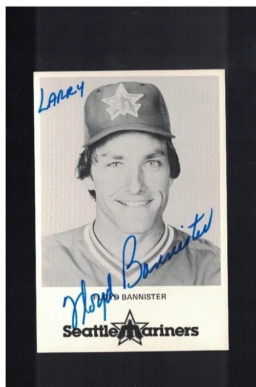 Floyd Bannister Seattle Mariners Signed Postcard W/Our COA PCBX2 - Image 1 of 1