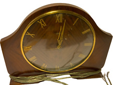clock vintage metamec deream art deco age electric 50 cycles ss101 Bakelite wood