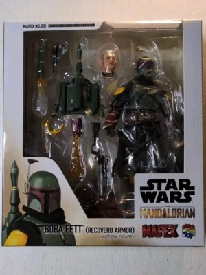 Mafex No. 201 Boba Fett Recovered Armor (Star Wars: The Mandalorian) запечатанная - Изображение 1 из 4