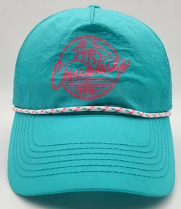 Chubbies Light Blue Nylon Snapback Rope Hat Cap Lightweight Pink Printed Logo - Picture 1 of 7