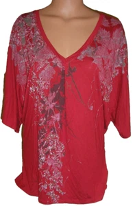 Top brillante cuello en V Nine West, mediano - Imagen 1 de 5