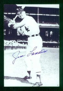 #0236, 4" x 6" Photo Card, Signed-Autographed, Jim Landis, Chicago White Sox - Picture 1 of 2