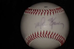 MIKE STANLEY AUTHENTIC HAND SIGNED AUTOGRAPHED OFFICIAL LEAGUE BASEBALL YANKEES - Picture 1 of 2