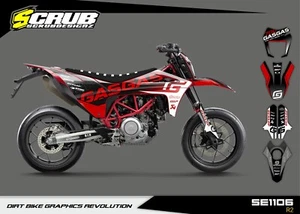 Gas Gas SM 700 2022 2023 2024 Supermoto Grafik Dekor Aufkleber SCRUB - Bild 1 von 16