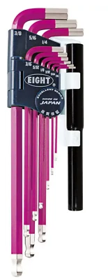 Eight Tool TEL-S9NPPU Taper Head Hex Key Set of 9 Pcs. Includes Cheater Bar - Image 1 of 4