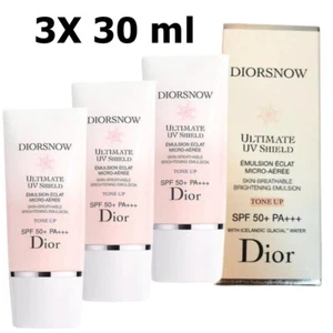 3X Dior Diorsnow Ultimate UV Shield Brightening Breathable Tone Up Pink SPF50 PA - Picture 1 of 8
