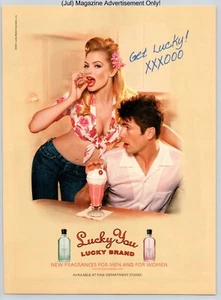 Jaime Pressly Lucky You Lucky Brand Fragrance Promo 2001 Full Page Print Ad - Picture 1 of 4
