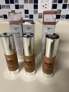 IT Cosmetics Bye Bye Lines Foundation Deep 1oz. X3 - Picture 1 of 2