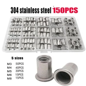 Tuerca de remache de acero inoxidable remachadora múltiple M3 M4 M5 M6 M8 M10 - Imagen 1 de 15
