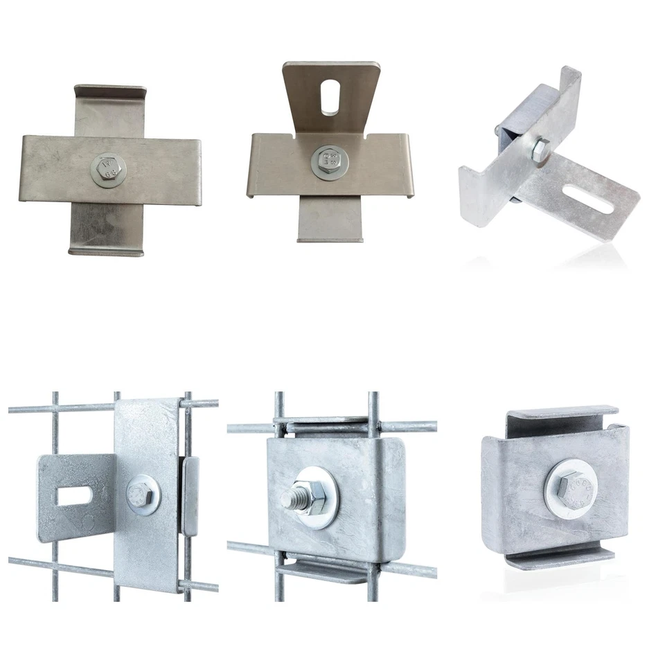 Verbindungsklammer / Zaunhalter für Gitter, Gabionen, verzinkt und Aluminium - Bild 1 von 1