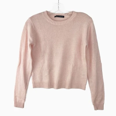Suéter BRANDY MELVILLE Romántico Rosa Pastel Súper Suave Lujo Acogedor Mezcla Lana XS Foto 1 de 4