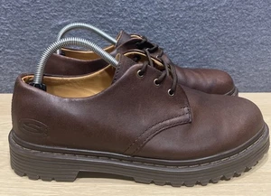 Zapatos Skechers Años 90 Raros Suela de Goma Para Hombre Corte Bajo Cuero Oxford Marrón Talla 9 - Imagen 1 de 8