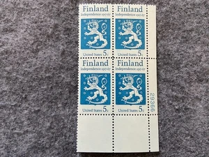 Finnland Unabhängigkeit 1917-67 USA 5 Cents ungebraucht Lot 4 Briefmarken - Bild 1 von 1
