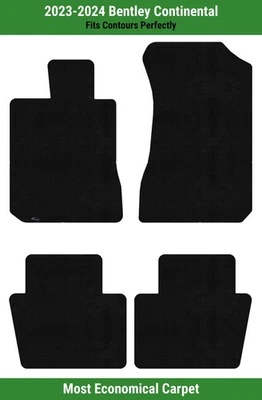 Tapetes carpetes Lloyd Velourtex fileira dianteira e traseira para 2023-2024 Bentley Continental  - Imagem 1 de 4