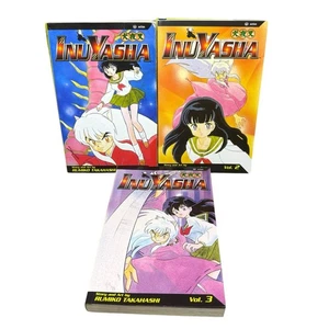 InuYasha Action Edition Manga Vol 1-3 Set Rumiko Takahashi Viz Graphic Novel - Picture 1 of 11