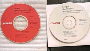 CD système d'exploitation Compaq et CD QuickRestore Microsoft Windows XP Home 2002 - Photo 1/6