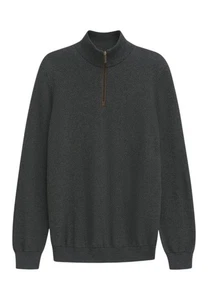NWT BUGATTI GREEN HALF-ZIP SWEATER 7500 85533D150 SIZE 2XL IT 54 - Picture 1 of 1