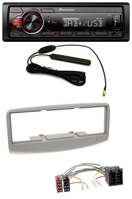 Pioneer MP3 DAB 1DIN AUX USB Autoradio für Fiat Multipla 186 1999-2010 grau - Bild 1 von 4