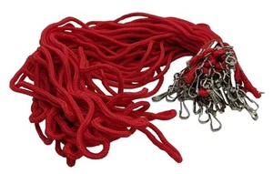 Llavero de cordón rojo, identificación o teléfono celular 36" soporte de cuerda - Lote de 24 - Imagen 1 de 3