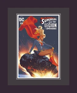 Supergirl Posing- A Fine Art WB L.E. Framed Giclee - Picture 1 of 1